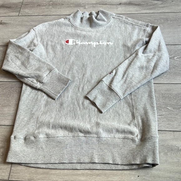 CHAMPION vintage mock turtleneck logo sweatshirt size small - Picture 2 of 7